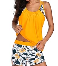 two piece tankini bathing suit ath;etic swimsuit