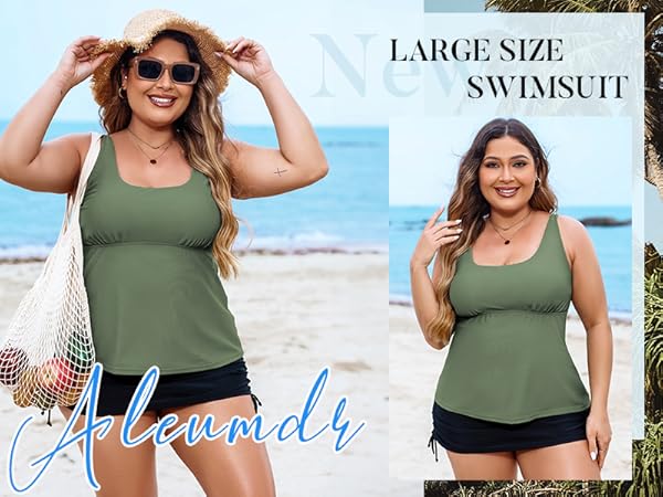 plus size tankini