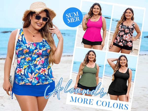 plus size tankini