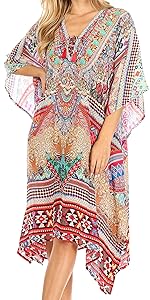 caftan top blouse tunic lounge loose short sleeve summer lightweight casual woman solid boho soft