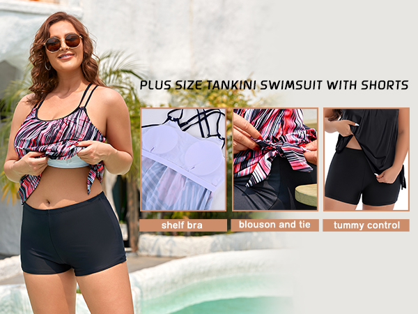 PLUS TUMMY CONTROL SWIMSUIT