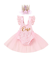 infant baby girls romper dress baby girl 1st birthday outfit lace tulle romper princess tutu dress