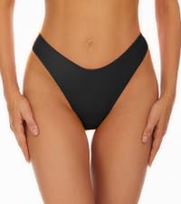 black bikini bottoms for women