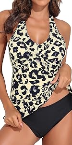 halter tankini swimsuits for women two piece bathing suit tankinis swimwear for women