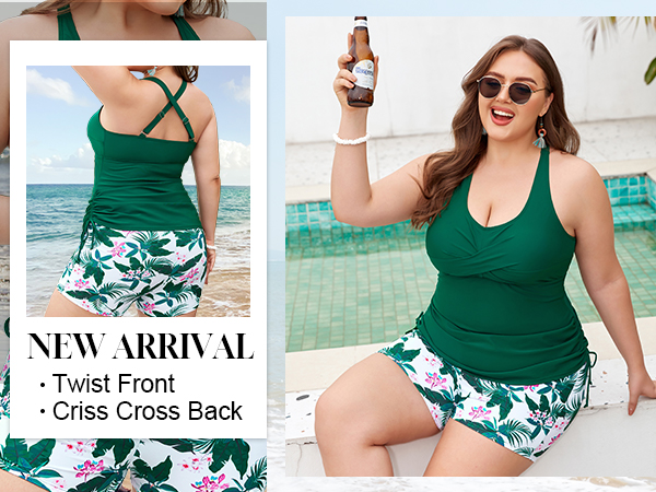 plus size tankini sets