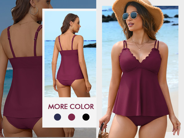 Tankini Swimsuits for Women Two Piece 