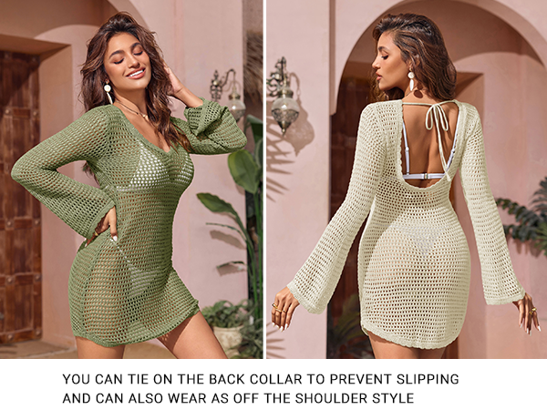 mesh cover ups for swimwear women