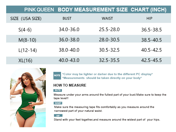 Pink Queen Tankini Swimsuit for Women Tummy Control Two Piece Bathing Suit