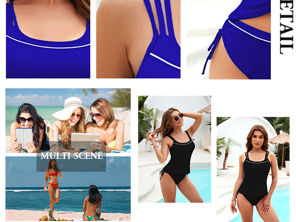 Womens Swimsuits 2024 Two Piece Tankini Bathing Suit