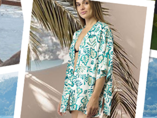 Women&#39;s Beach Cover Up Swimsuit Kimono Pareo Sarong Beach Wear Dress for Summer