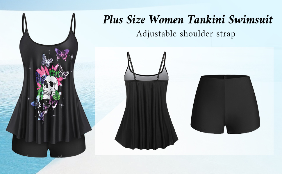 Gothic swimwear tankini