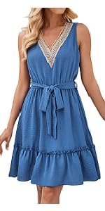 B0D7MLLBHB Women''s Casual Summer 2024 Boho Dress Elegant Bodycon Dress Loose Plus Size Flowy Dresses