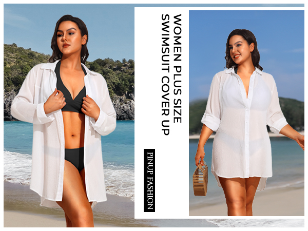 plus size cover ups for women