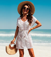 swimsuit cover up crochet dress