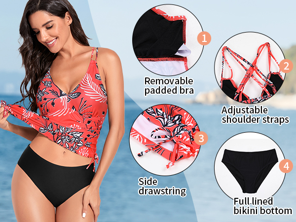 tankini bathing suits for women