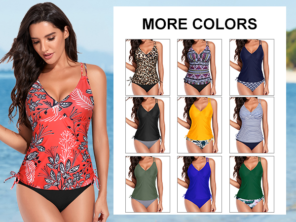 v neck tankini