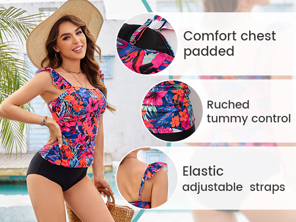 Two Piece Tankini Swimsuits for Women