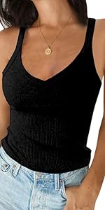 v neck tank top for women