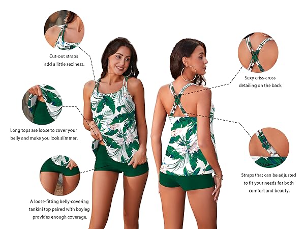 bandeau tankini