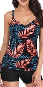 Tankini Bathing Suit for Women Tummy Control