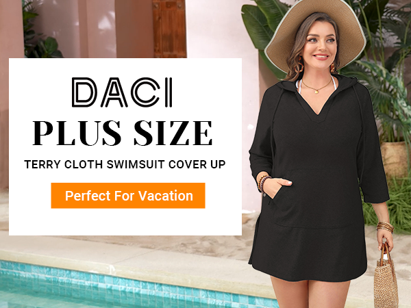 plus size swim cover up