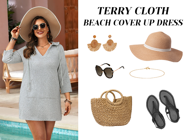 Terry Cloth Swim Cover Up