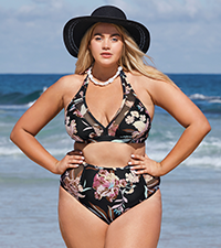 two piece bathing suit