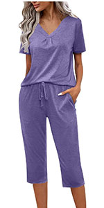 Summer Outfits for Women Capri Pajama