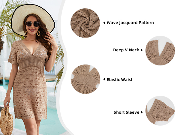 womens swimsuit coverup crochet beach dress cover up bathing suit coverups bikini cover ups