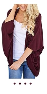 wine red summer cardigan