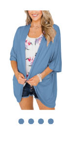 sky blue kimono cardigan