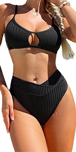 Sexy Cutout High Waisted Bikini