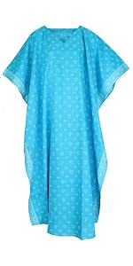 blue cotton kaftan