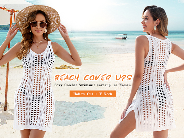 Crochet Beach Cover Up Dress