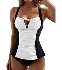 Ruched Tankini Swimsuit