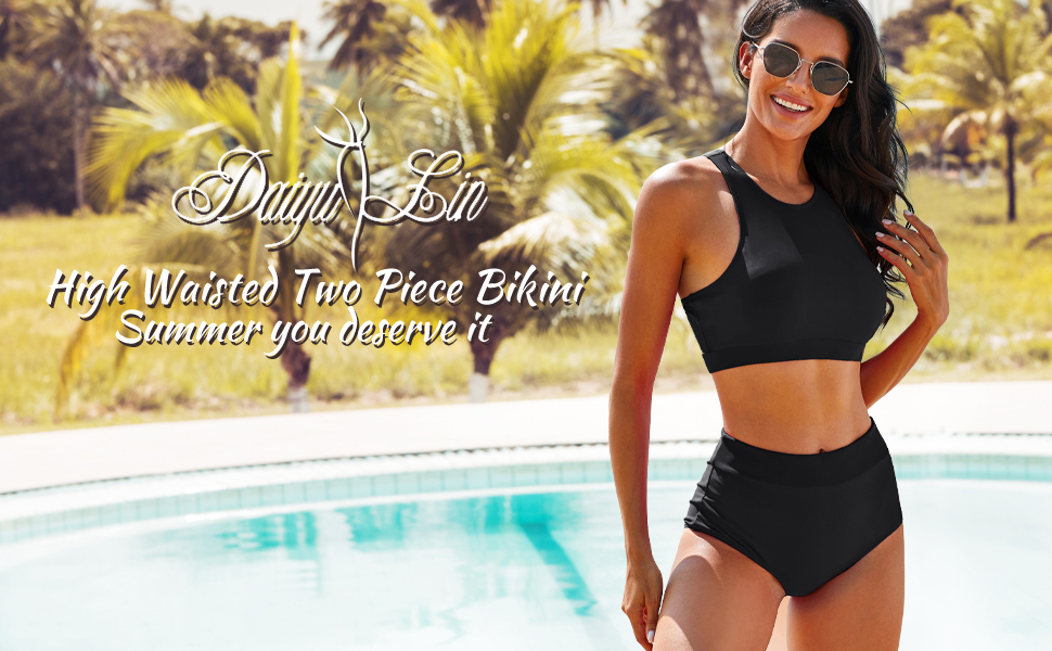 high waisted tankini 