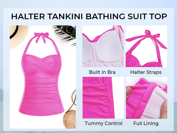 Tankini top tankini swimsuit halter tankini bathingsuit tankini top swim top