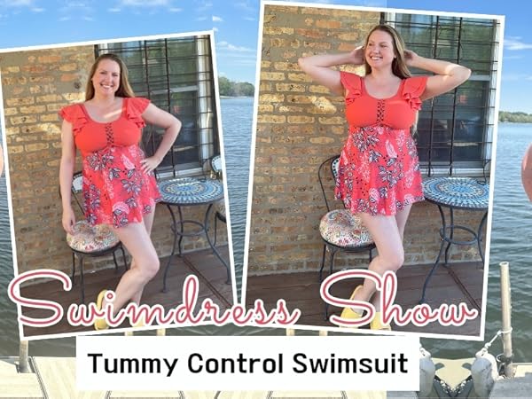 plus size swimdress