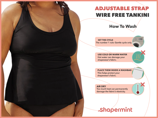 shapermint tankini swim top