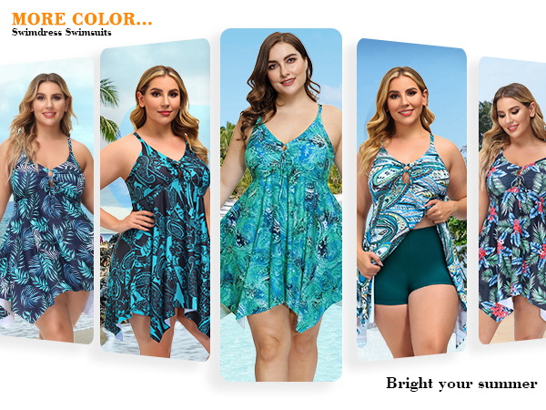 plus size swimdress for women