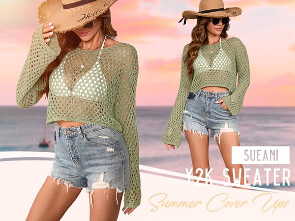 Trendy Women''s Fishnet Cover Up for Summer Beach Wear