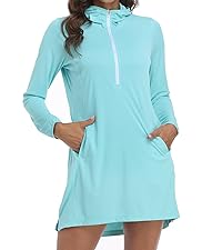 womens long sleeve tunic beach coverup dress for vacation travel