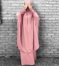 Muslim One Piece Prayer Hijab Dress Women Hooded Abaya Full Cover Islam Dubai Modest Robe