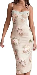 Women Formal Floral Maxi Dress