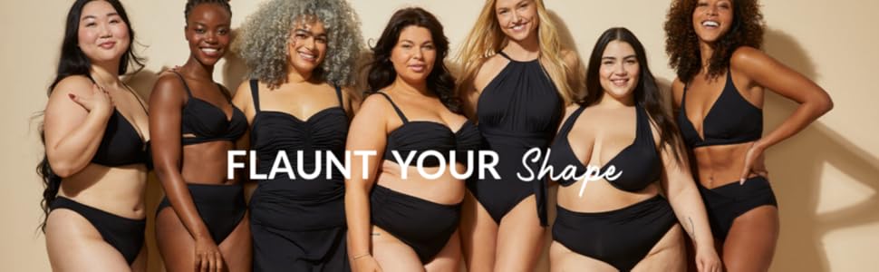 Flaunt your shape in Coco Reef bra sized swimwear.