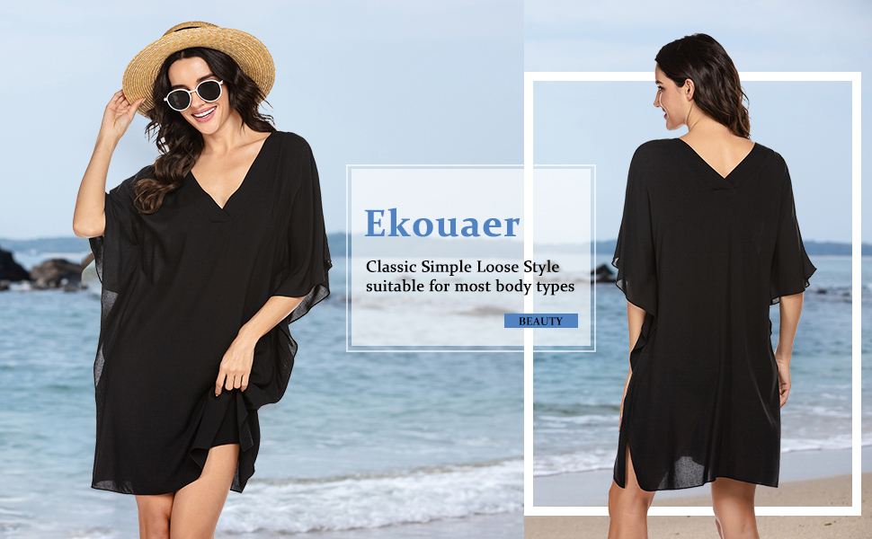 Ekouaer Swimsuit Cover Ups Women&amp;#39;s Bathing Suit