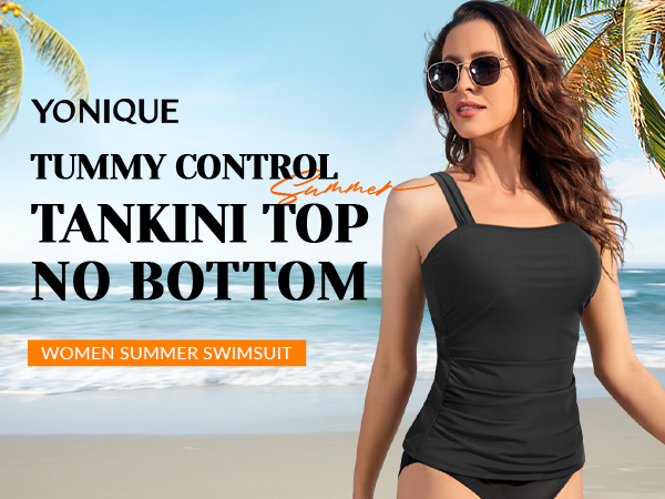 tummy control tankini top for women tankini swimsuit top tankini bathing suit top tummy swim top