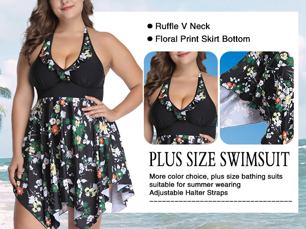 Halter Swim Dresses