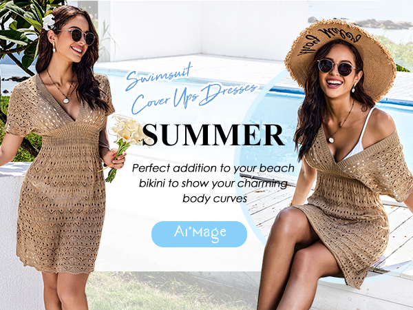 AI''MAGE Women''s Beach Cover Up Dress