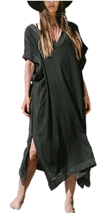 Women Swimwear Turkish Kaftans Swimsuit Cover up Caftan Beach Long Dress